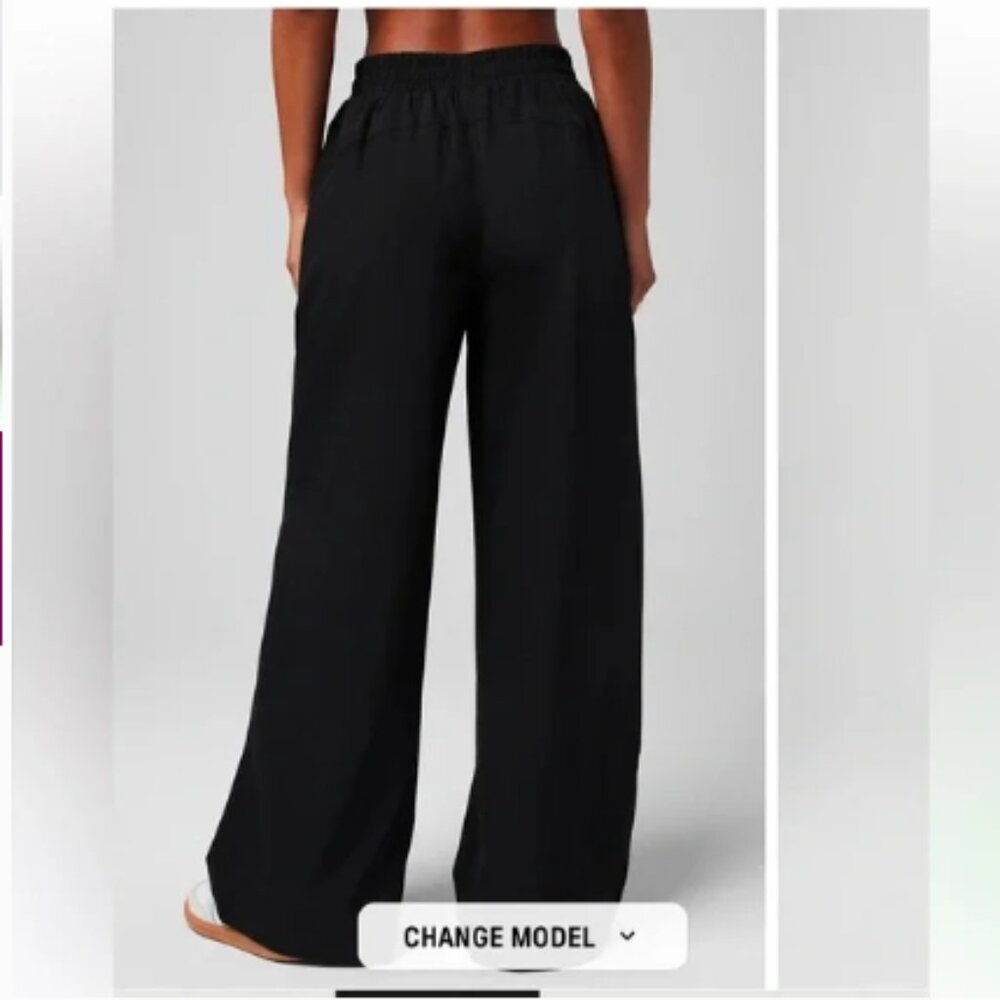 Fabletics Downtown Wide Leg Pant Black 2X NWT - Picture 3 of 7